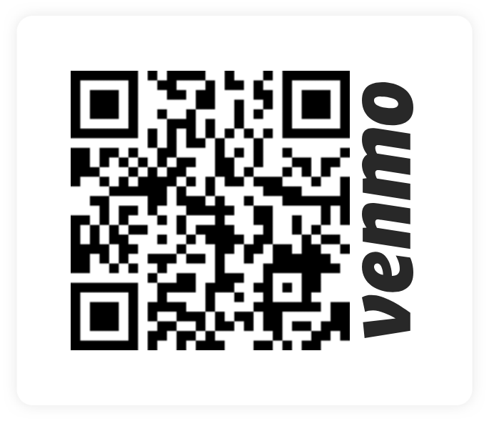 Venmo QR code — scan to sign up for Season 26